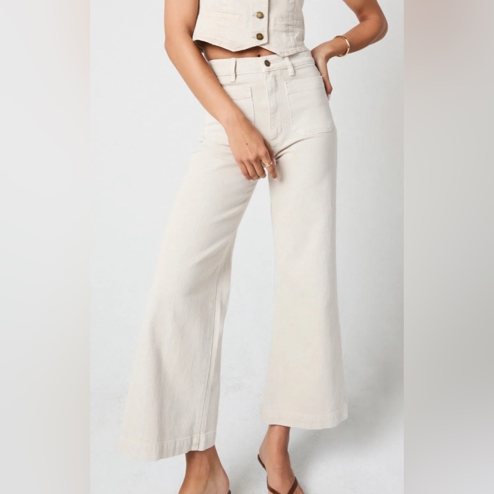 Rollas sailor Jean off white, cream, size 26 regular length women’s